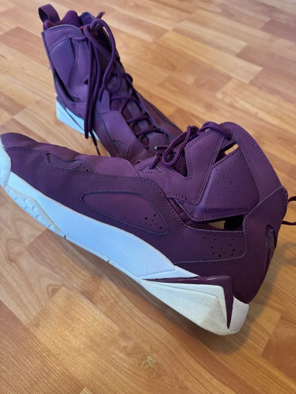 Air Jordan Nike True Flight‎ Bordeaux burgundy Basketball Shoes Mens 11